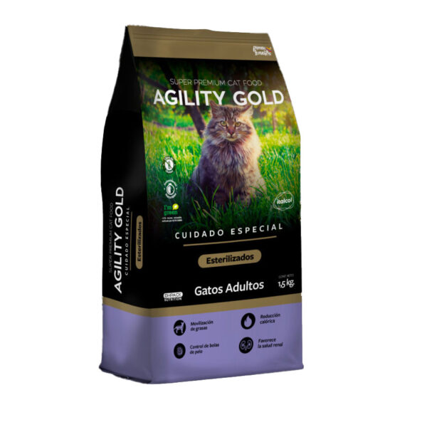 Agility Gold Gatos Gatos Esterilizados 1.5 Kg