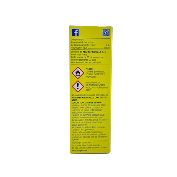 Adaptil Transport Spray 60 ml - Imagen 2