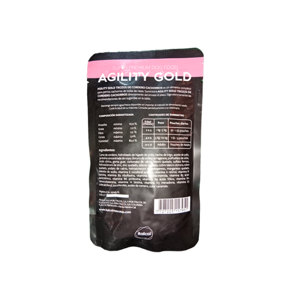Agility Gold Sobres Cordero 100gr - Imagen 2