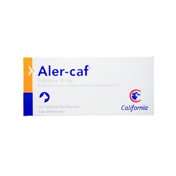 Aler-Caf Cetirizina 10mg Caja 10 Tabletas