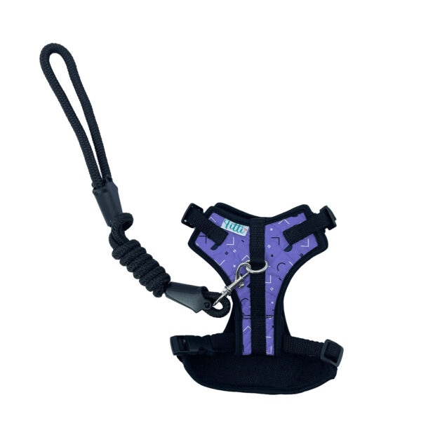 Arnes Canastilla Morado Con Blanco Y Negro - Imagen 2