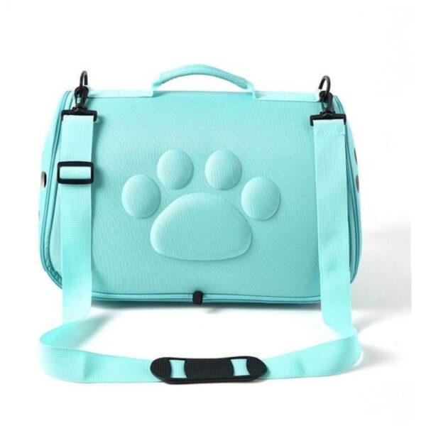 Bolso Plegable Huellita Agua Marina