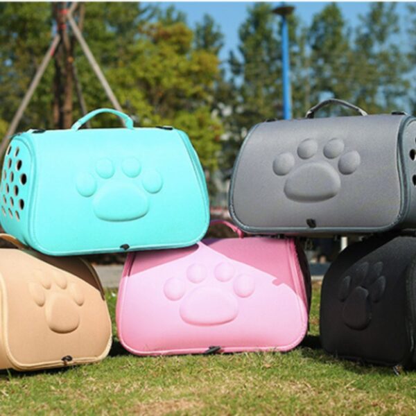 Bolso Plegable Huellita Agua Marina - Imagen 2