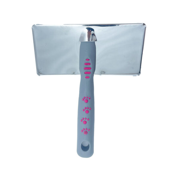 Cepillo Sliker Mango Huella Huesos Grande Rosa - Imagen 2