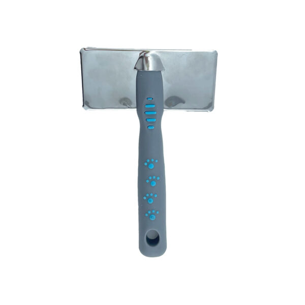 Cepillo Sliker Mango Huella Huesos Mediano Azul - Imagen 2