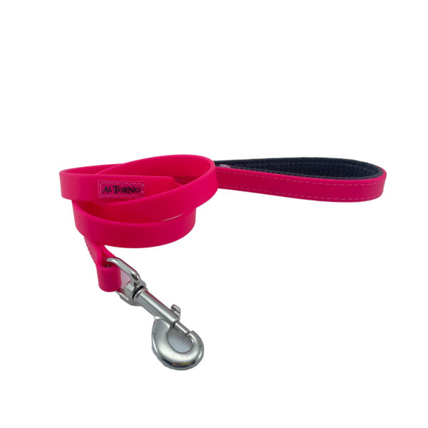 Collar Y Correa Sintético Neopreno Fucsia - Imagen 3