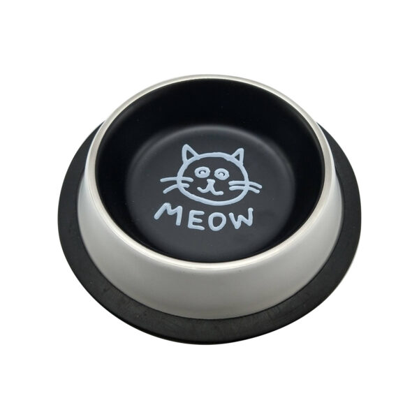 Comedero Metalico Antideslizante Meow 16 Cm - Imagen 2