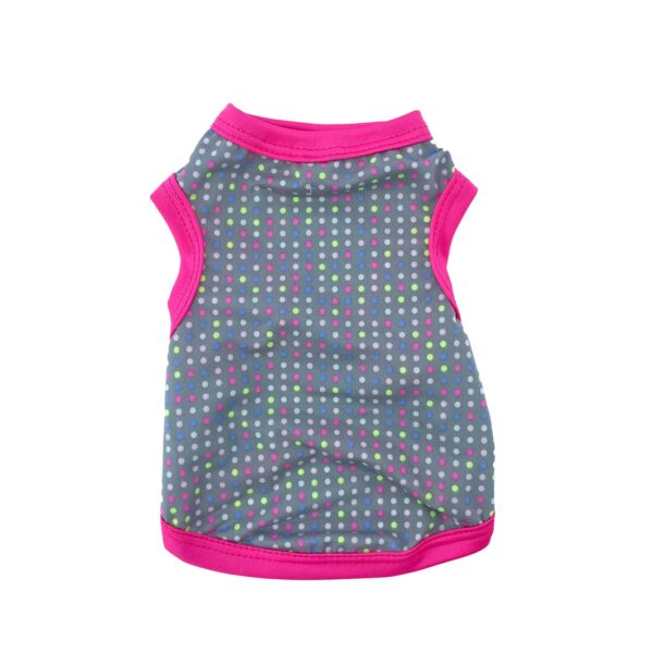 Camisillas En Lanilla Gris Con Bolitas De Colores