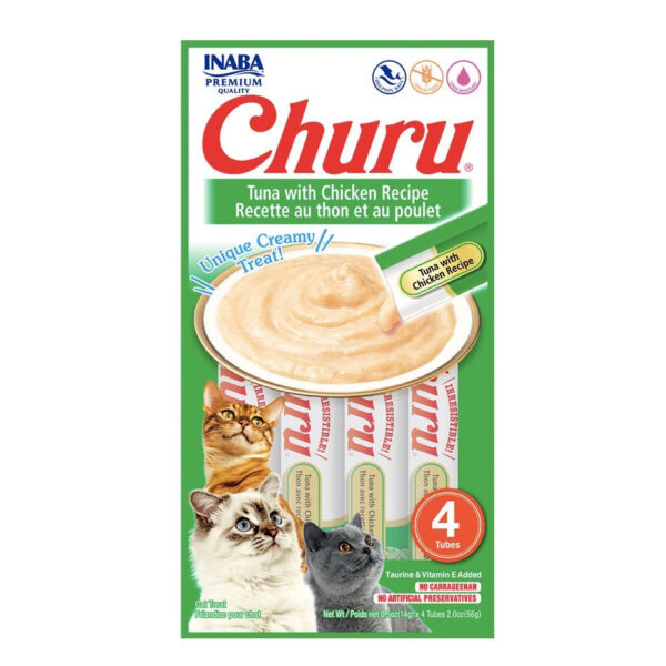 Churu Gatos Atun Y Pollo 4 Unidades