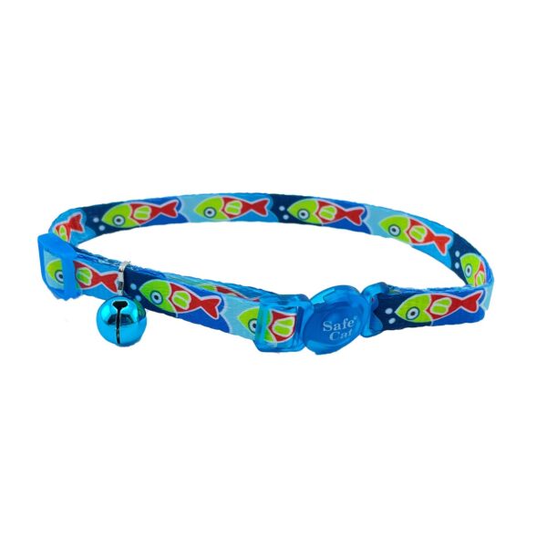 Collar De Gato Fashion Peces Azules - Imagen 2