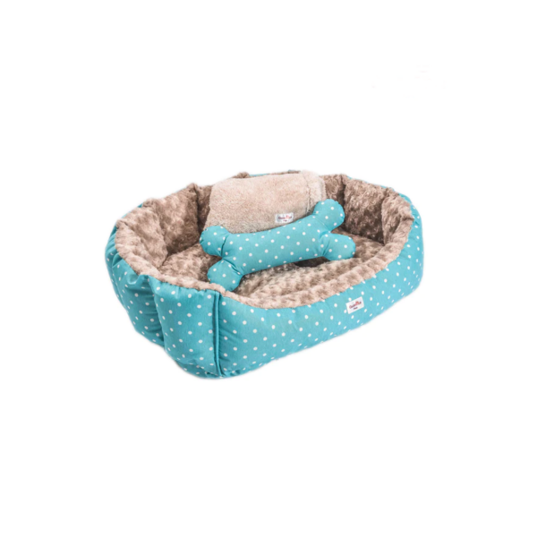 Combo Cama Mascosta Pequeña 50X50 Bubble Verde - Imagen 2