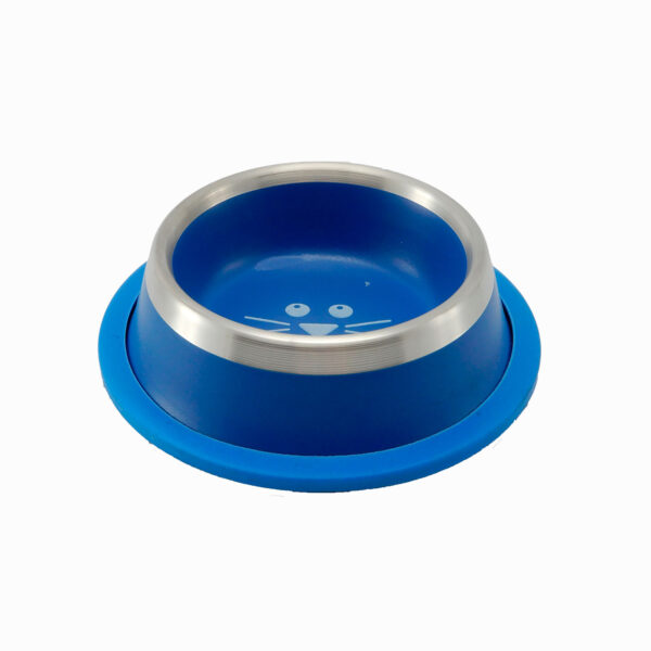 Comedero Metalico Azul Rey Belly 16 Cm - Imagen 2