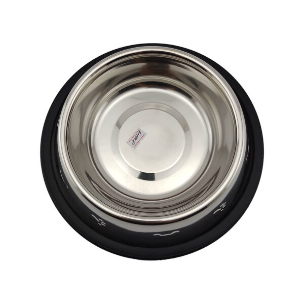 Plato Comedero Metalico Grabado Antideslizante
