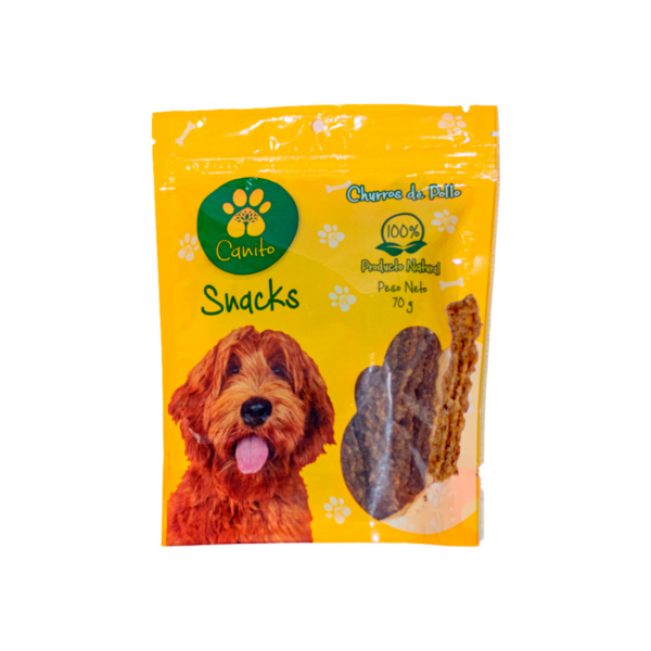 Canito Snacks Churros De Pollo Desidratados 70 g