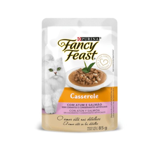Fancy Feast Sobre Cazuela para Gatos con Atún y Salmón 85g