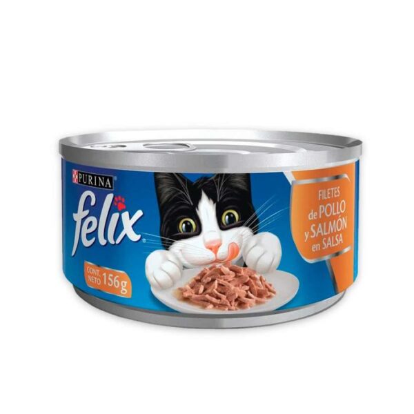 Felix Lata Filetes De Pollo Y Salmon En Salsa 156 gr