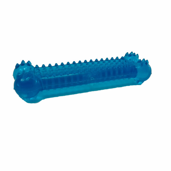 Juguete Plastico Hueso Plano Dentado Espina Colores - Imagen 2
