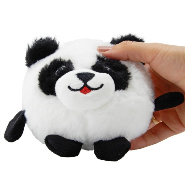 Peluche Panda Redondo Con Sonido 11 cm - Imagen 2