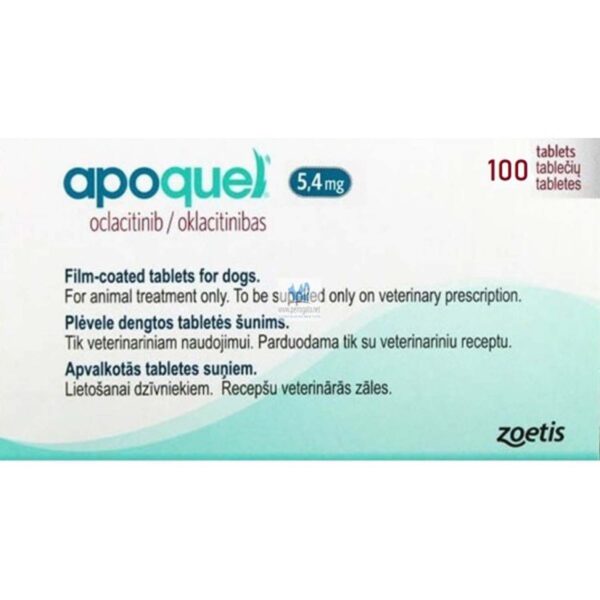 Apoquel Tab 5.4 Mg Caja Por 20 Tabletas Masticables