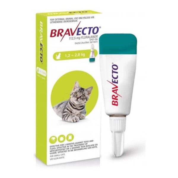 Bravecto Gatos 1.2 - 2.8 Kg