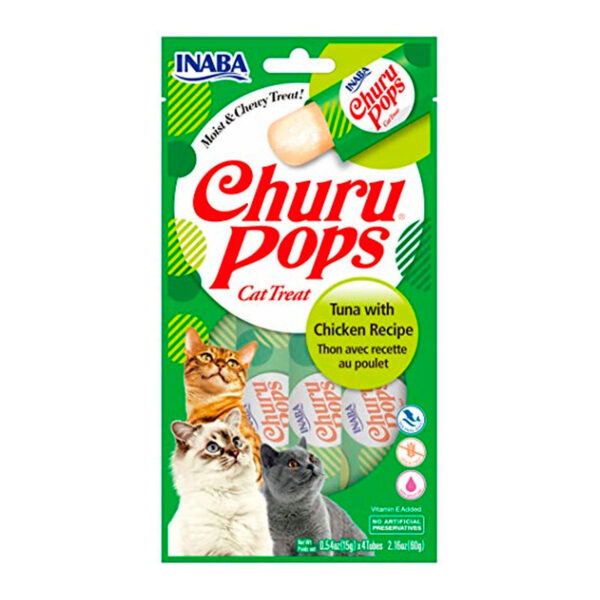 Churu Pops Gatos Atun y Pollo 4 Unidades