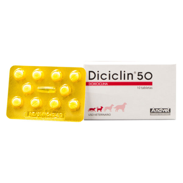 Diciclin 50 mg Por 10 Tabletas