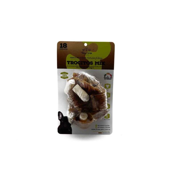 Trhee Pets Trocitos Mix 120 Gr