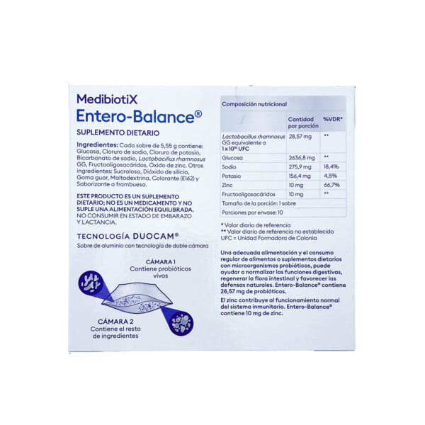 Medibiotic Entero Balance. 1 Sobre 5.55 Gr - Imagen 2