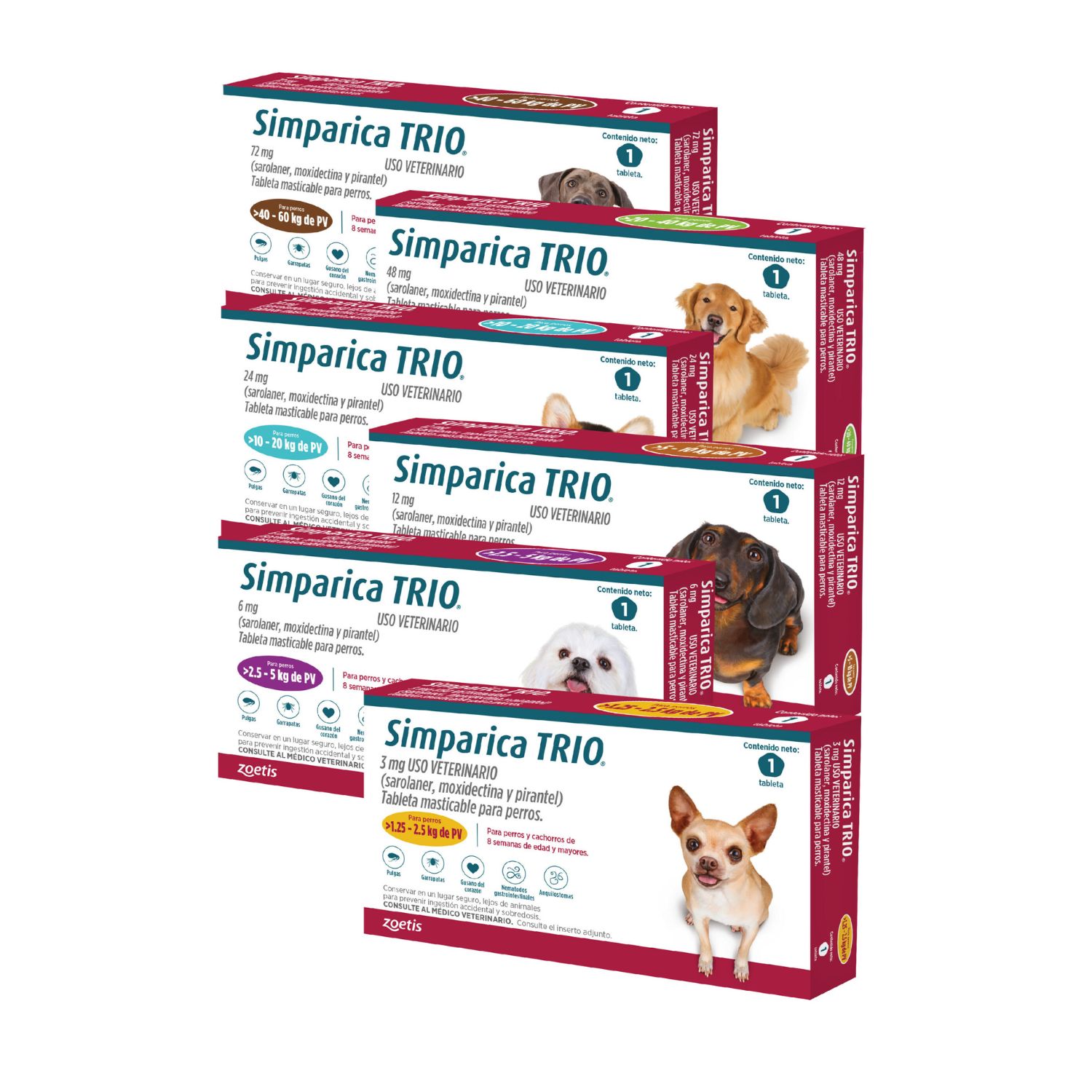 Simparica Trio Antipulgas Perros